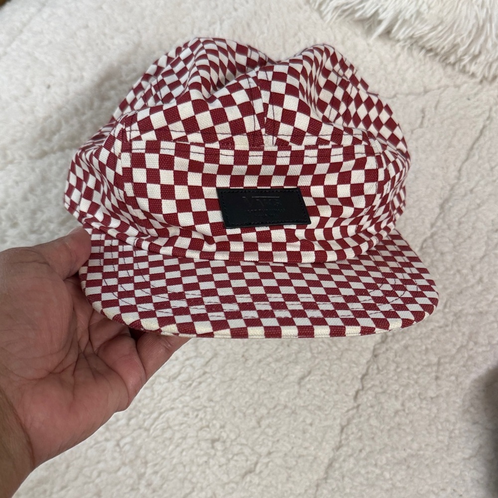 Vans Red and White Checkered Cap